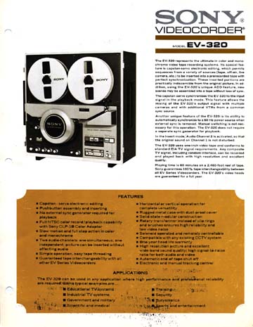 SONY EV-320 1